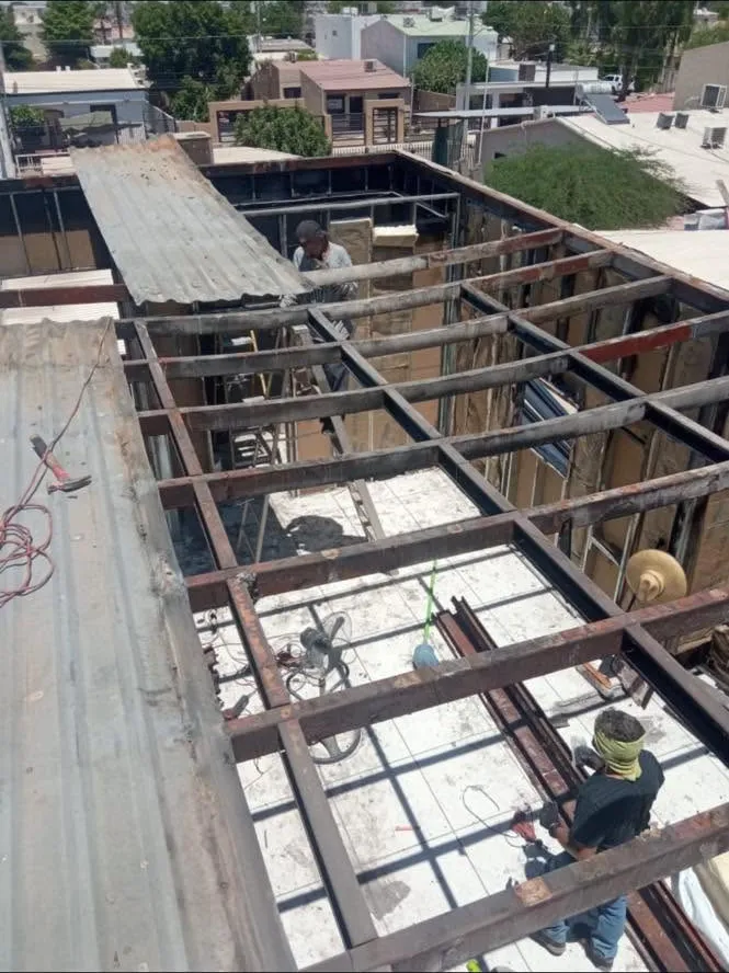 Estructura de acero y entrepiso